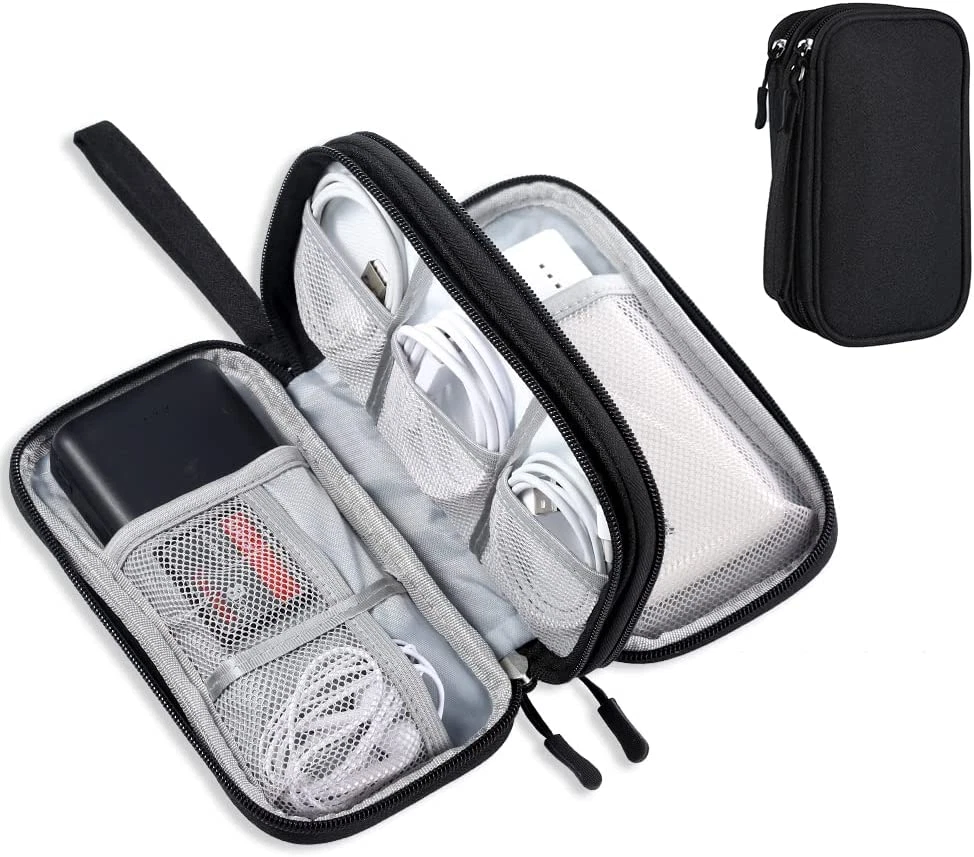 Electronics Travel Organizer, Tech Accessories Pouch Bag for Cables/Charger & Co