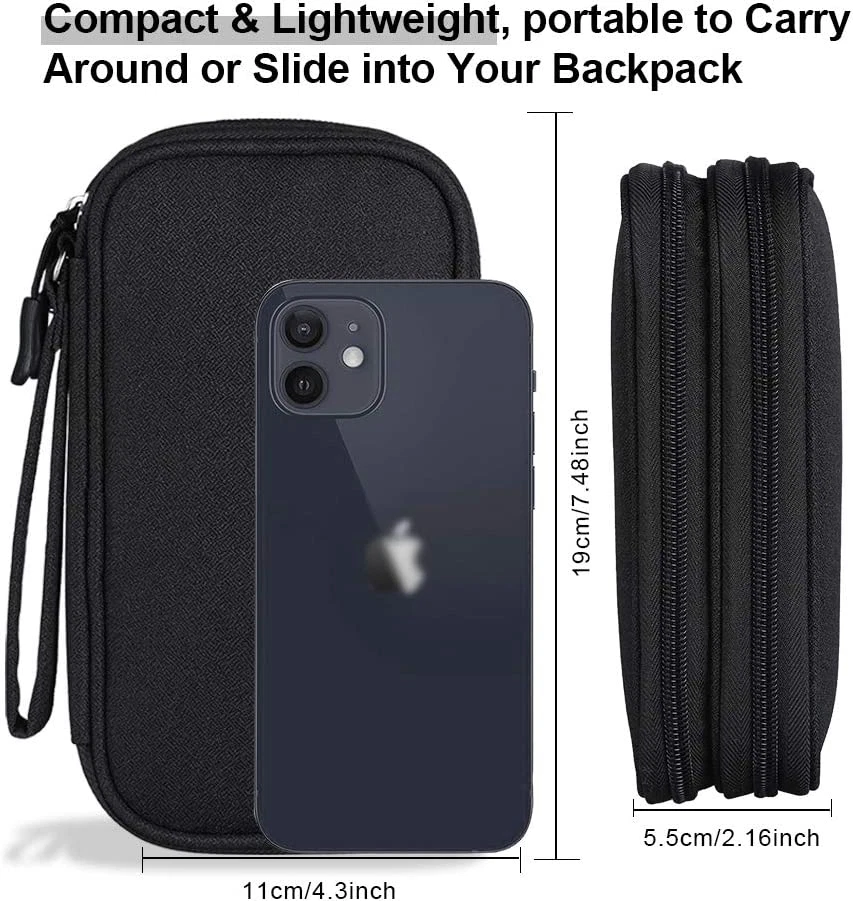 Electronics Travel Organizer, Tech Accessories Pouch Bag for Cables/Charger & Co - Image 2